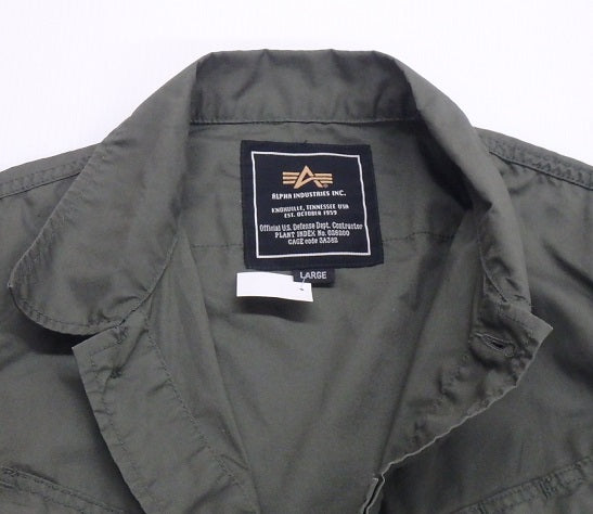 ALPHA INDUSTRIES アルファインダストリーズ ファティーグジャケット カーキ TA1120-119 size:L囗T巛