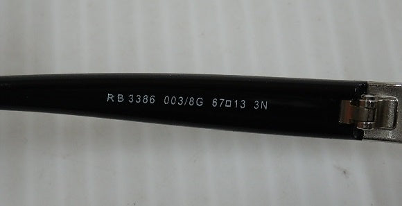 Ray-Ban レイバン サングラス RB3386 003/8G 67囗13 イタリア製 中古囗T巛