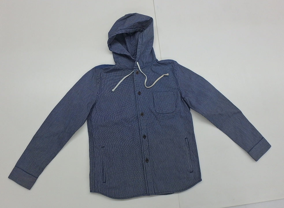 R.NEWBOLD コットンパーカー ブルー(ボーダー)size:L囗T巛