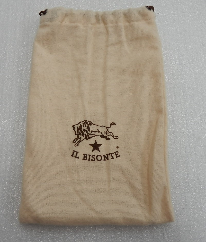 IL BISONTE イルビゾンテ 長財布 がま口小銭入れ付 C0911P ブラック 収納袋付き囗T巛