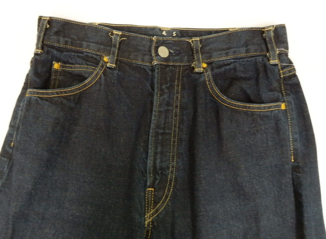 45R デニム ジーンズ インディゴ 日本製 size:5囗T巛