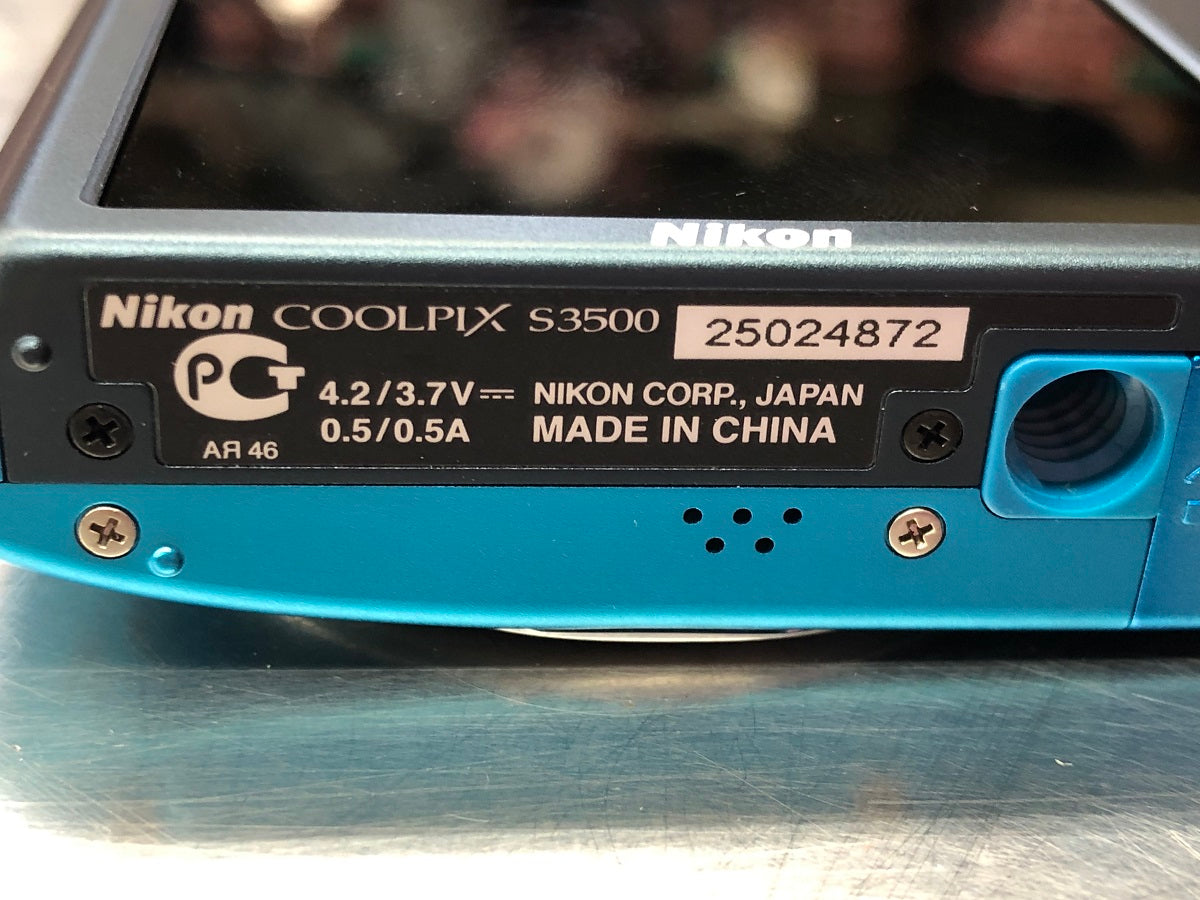 送料無料 ジャンク 通電不可 Nikon ニコン COOLPIX S3500 デジタルカメラ 囗K巛