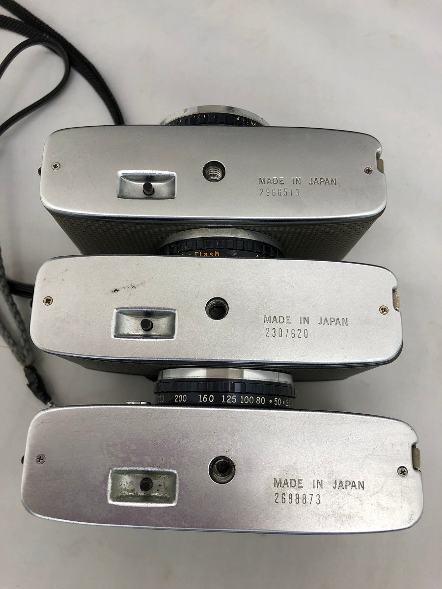 送料無料 ジャンク OLYMPUS-PEN オリンパスペン EE-2 フィルムカメラ 3点セット 囗K巛