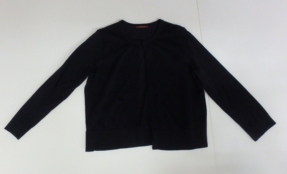 AMACA アマカ カーディガン ブラック size:38囗T巛