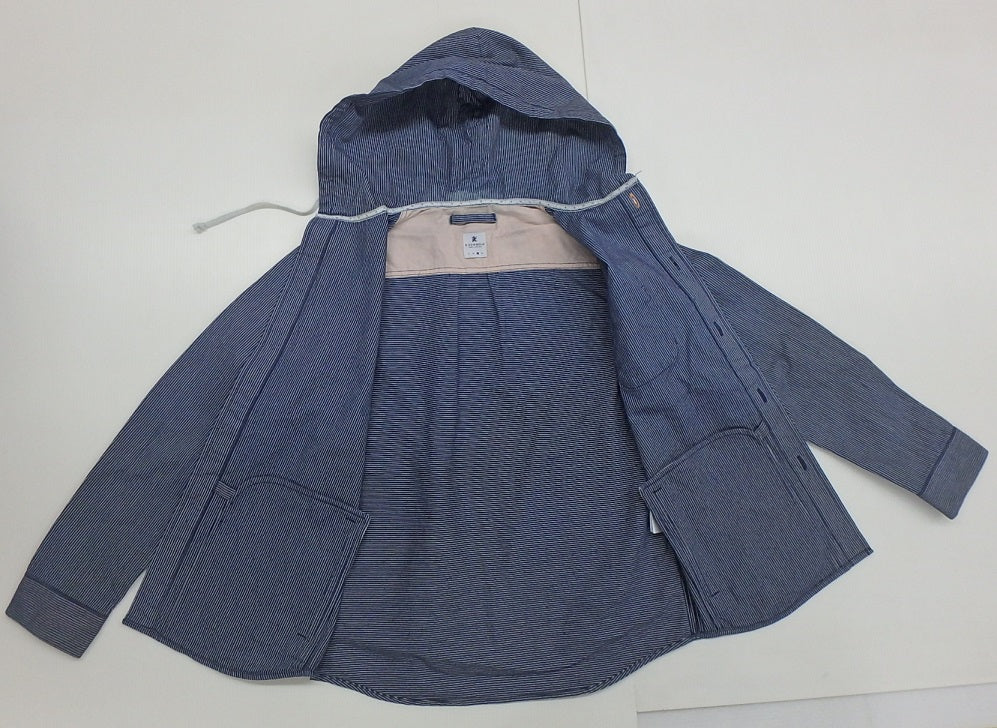 R.NEWBOLD コットンパーカー ブルー(ボーダー)size:L囗T巛