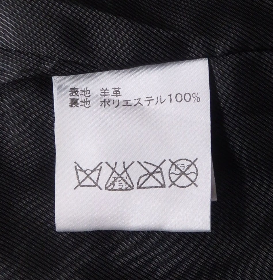 Johnbull ジョンブル 羊革 シングルライダース ブラック size:S囗T巛