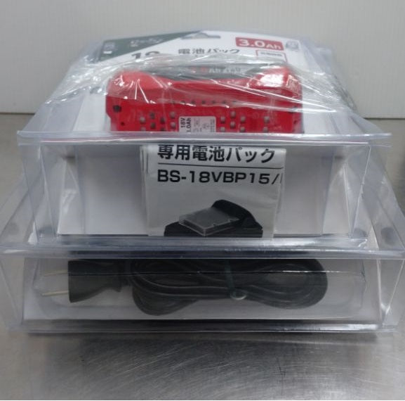 中古品 コメリ B-Shareバッテリー・充電器セット BS-18VCG、BS-18VBP30囗T巛