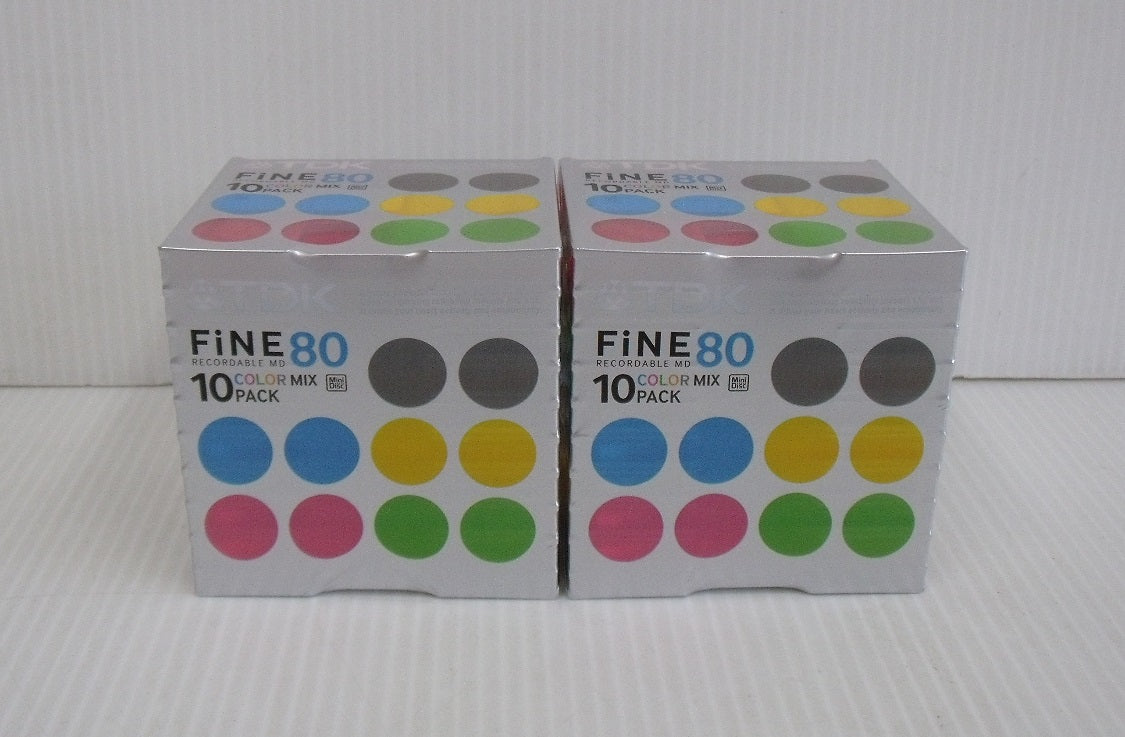 TDK MD FiNE 80分 10枚パック MD-FN80MAX10A 2セット囗T巛