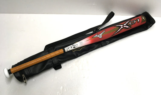 ※送料無料※ Mizuno Pro ソフトボール用 FRP製バット X01 3号 革 ゴムボール用 1CJFS113 中古 囗G