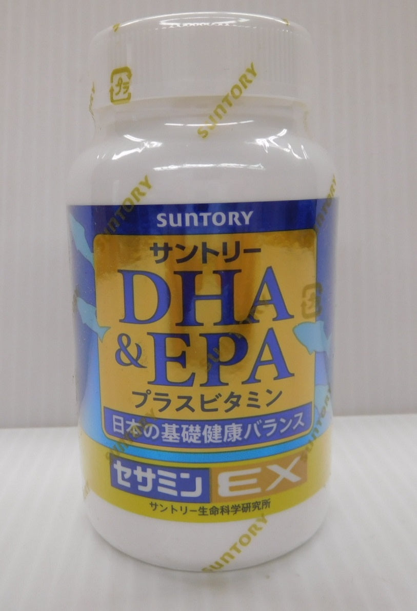 未開封！サントリー DHA&EPA プラスビタミン セサミンEX 栄養補助食品 240粒入り 期限：2027年6月囗T巛