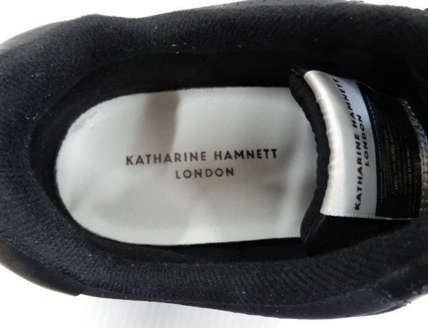 KATHARINE HAMNETT LONDON キャサリンハムネットロンドン スニーカー ブラック size:26cm囗T巛