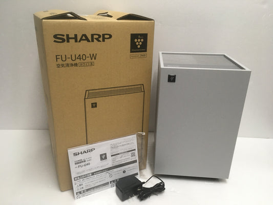 ※送料無料※ SHARP 空気清浄機 FU-U40BK-W ホワイト系 2025年製 未使用品 囗G
