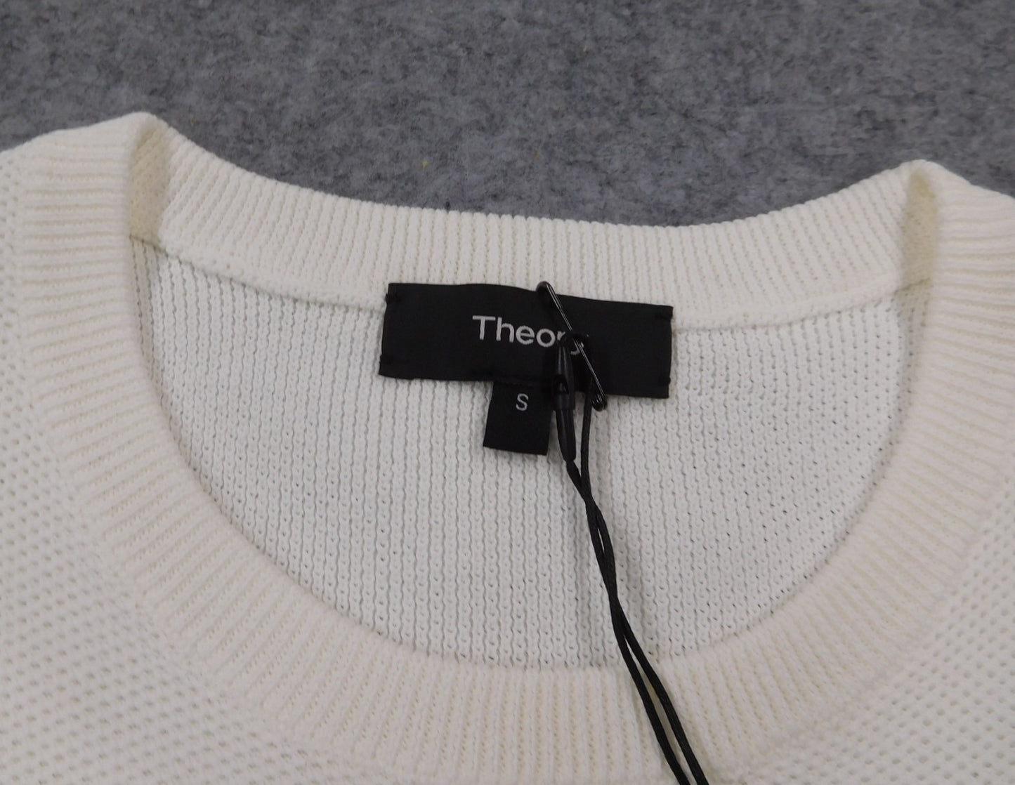 タグ付！Theory セオリー 半袖シャツ ホワイト size:S囗T巛