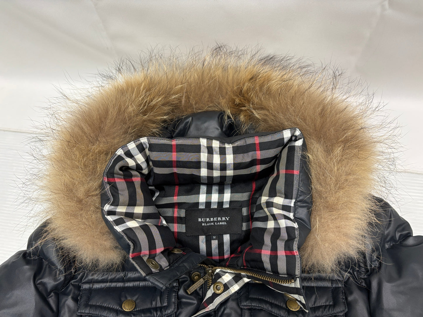 バーバリー ブラックレーベル ダウンジャケット サイズM BURBERRY BLACK LABEL