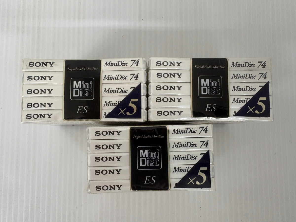 未開封 SONY 録音用MD 74分 15枚セット 5MDW-74C ミニディスク