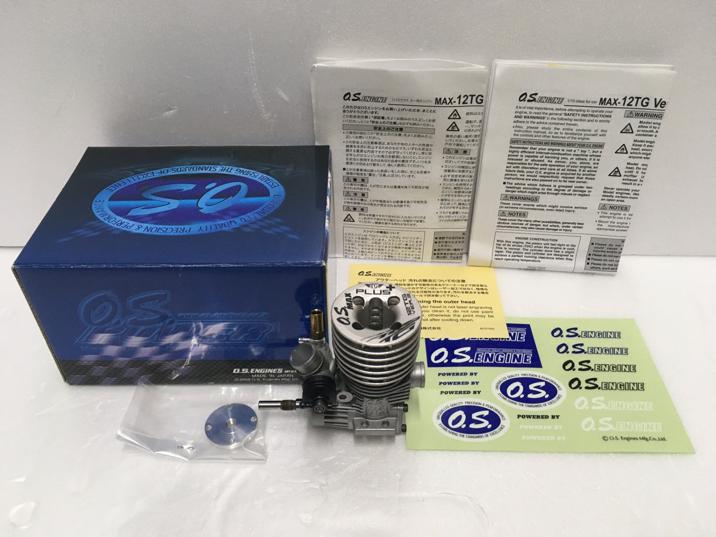 ※送料無料※ 小川精機 O.S. 1/10クラス カー用エンジン MAX-12TG Ver.Ⅲ PLUS 未チェック ジャンク品 囗G