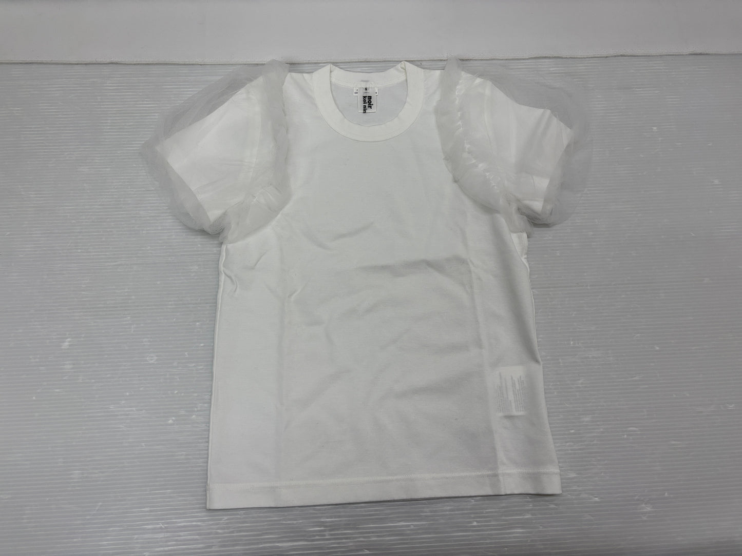 ノワールケイニノミヤ コムデギャルソン Tシャツ フリル サイズS noir kei ninomiya COMME des GARCONS