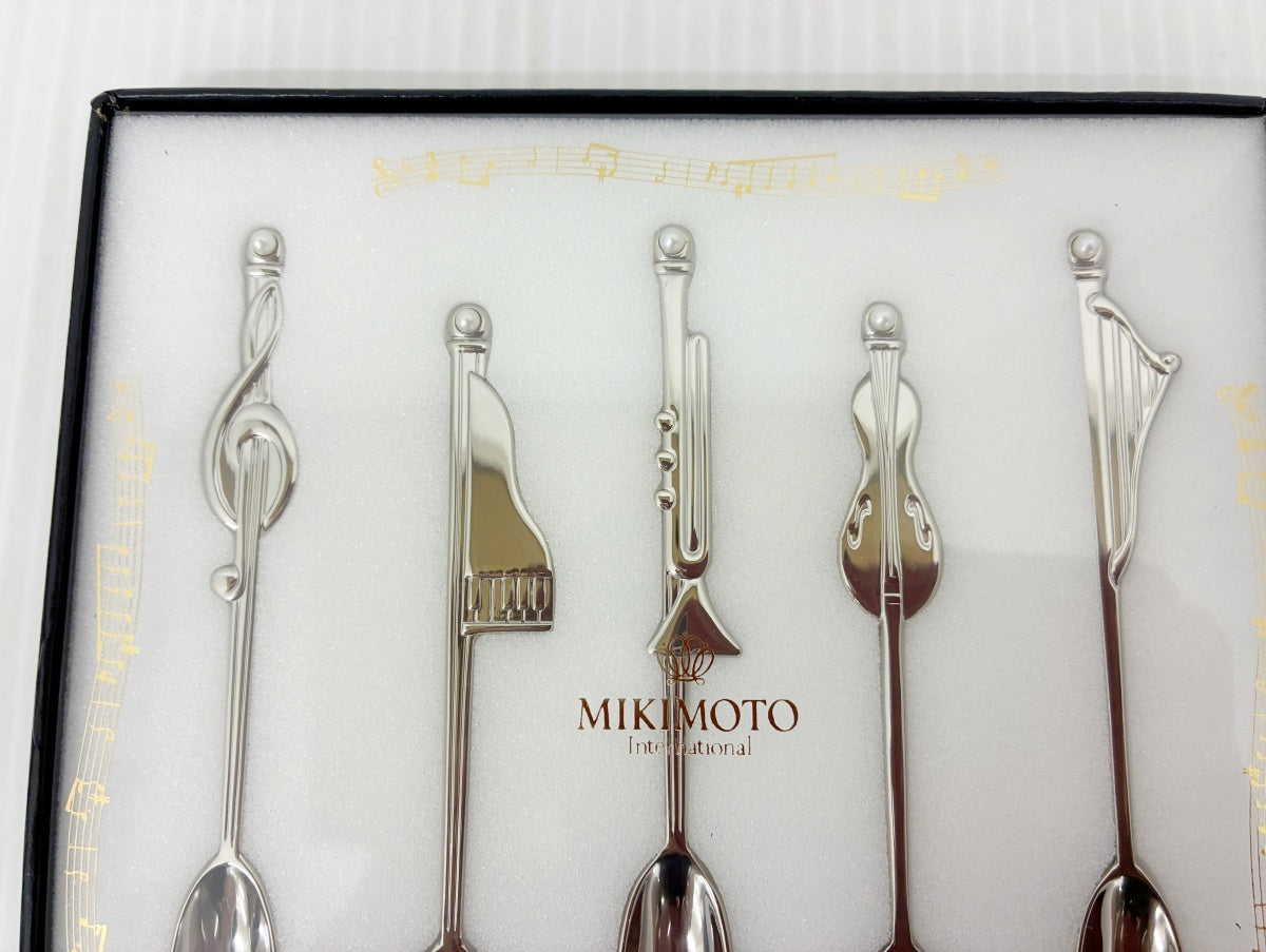 MIKIMOTO 音符・楽器モチーフ スプーンセット