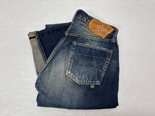 シュガーケーン SC40065H USED加工 デニムパンツ W32 スター ジーンズ 東洋エンタープライズ TOYO SUGAR CANE STAR JEANS