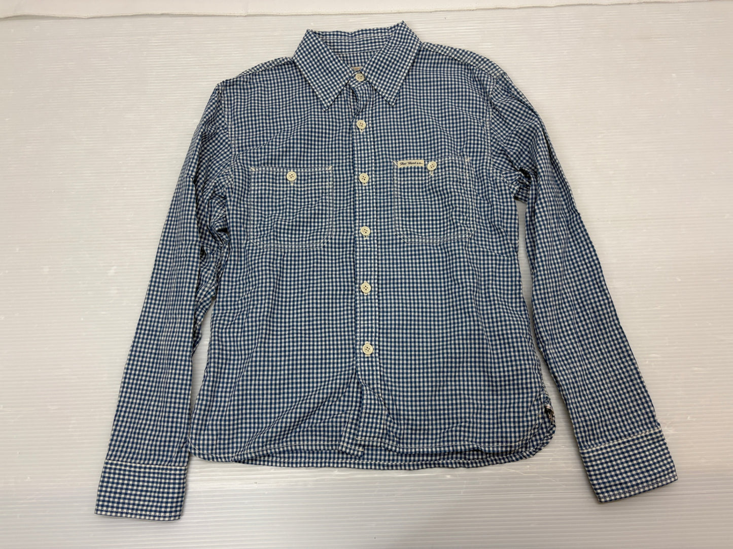 フラットヘッド CO-32W ギンガムチェックワークシャツ サイズ36 THE FLAT HEAD