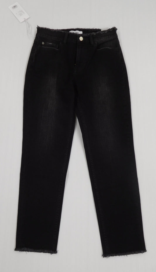 タグ付！Healthy DENIM ヘルシーデニム テーパードデニム H. Salt Black Fringe H59352803bkf size:24囗T巛