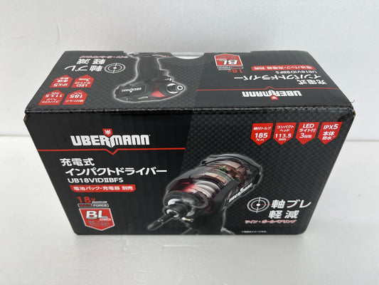 未開封 UBERMANN 18V 充電式インパクトドライバー UB18VIDⅡBFS