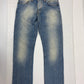 ヌーディージーンズ USED加工 デニムパンツ チェーンステッチ W30 L30 NJ2224 EVEN STEVEN イーブン スティーブン Nudie Jeans