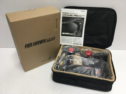 ※送料無料※ 家庭用充電式 エアコンプレッサー エアホークプロ AIR HAWK PRO AH001 未使用品 囗G