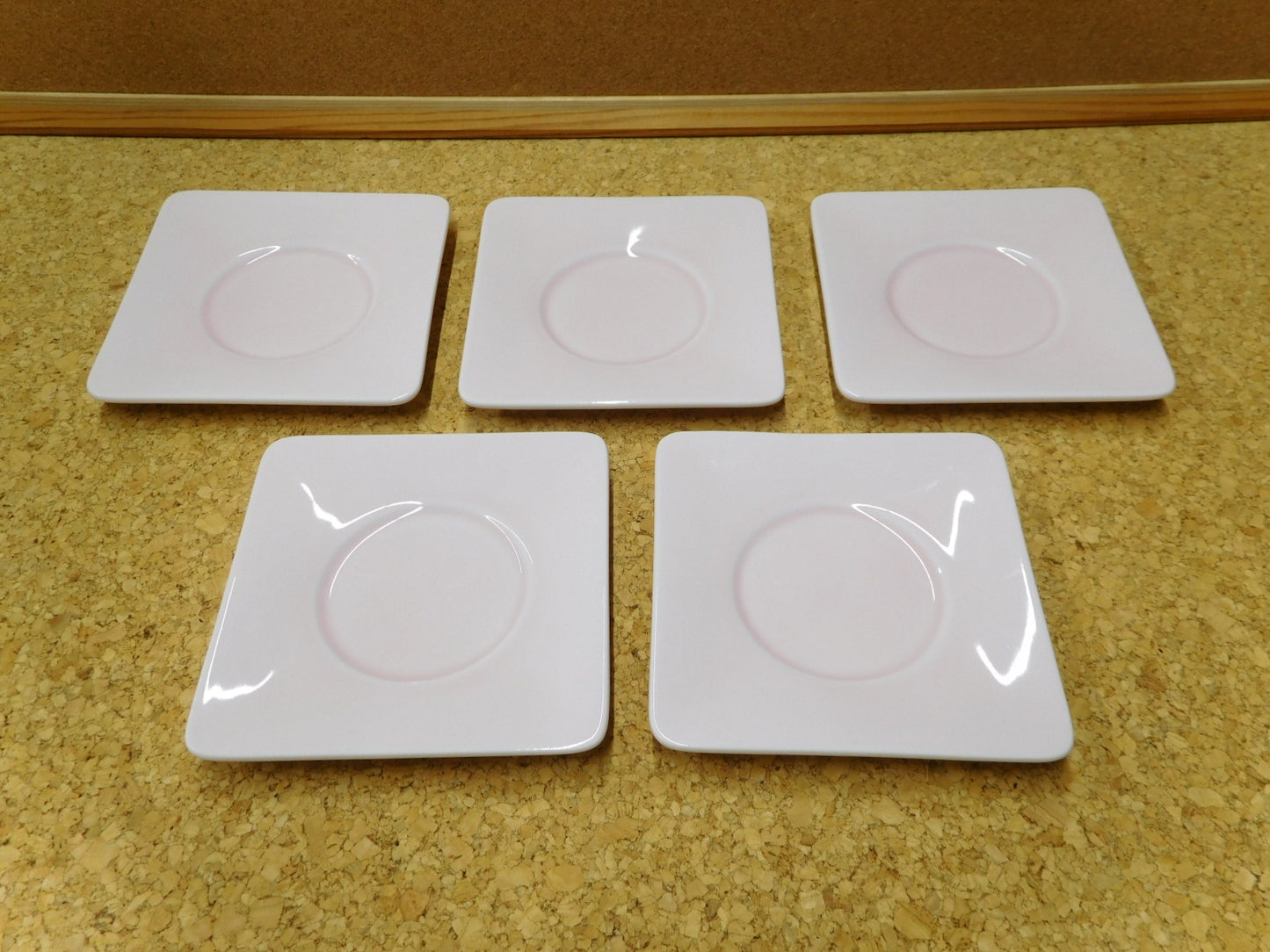 送料無料 深川製磁 ローズ釉 角茶托揃 囗T巛
