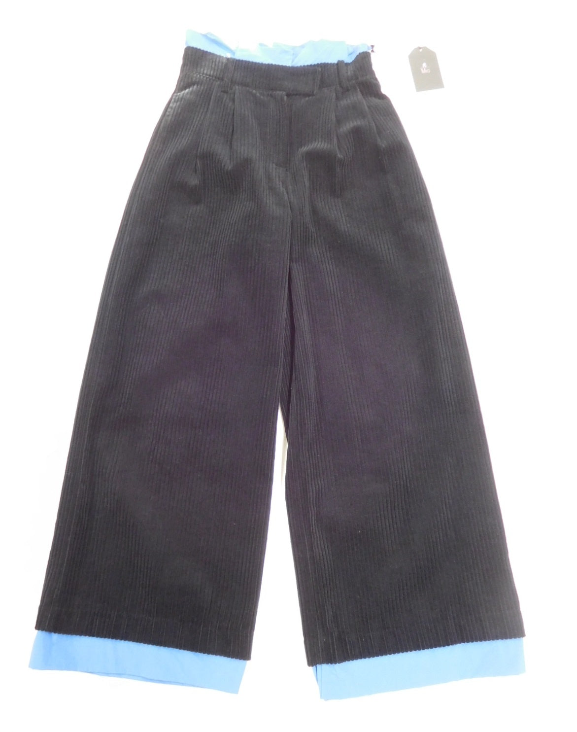 タグ付！ミーアアステリズム amA-Z コーデュロイパンツ 1351643-99 ブラック size:38囗T巛