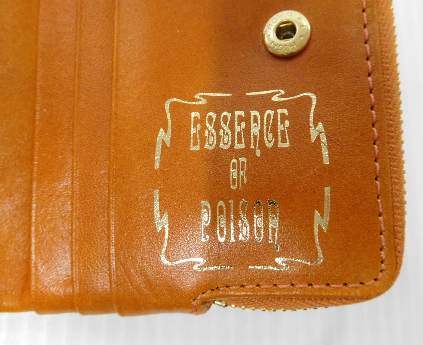 ESSENSE OF POISON エッセンスオブポイズン がまぐち財布 オレンジ ねこモチーフ 中古囗T巛