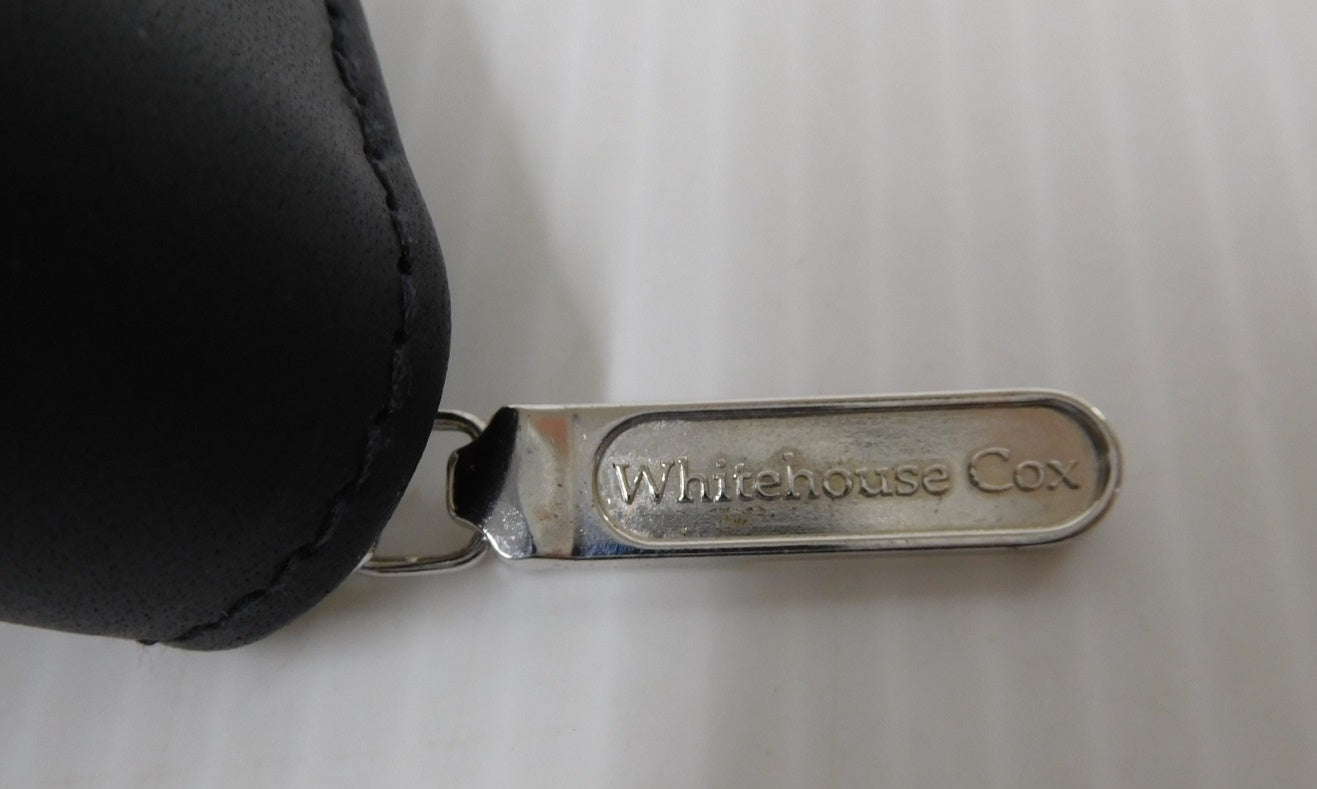 White House COX ホワイトハウスコックス ジップウォレット S1957-6GL ブラック囗T巛