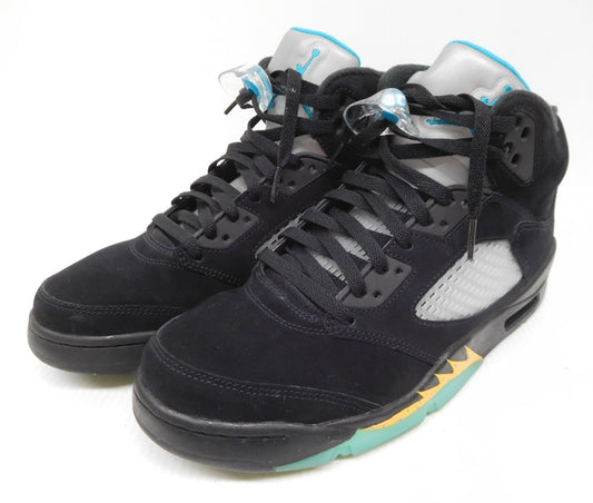NIKE ナイキ AIR JORDAN 5 エアジョーダン 5 レトロ ブラック アクアトーン・タクシー DD0587-047 size:27.5cm囗T巛