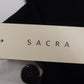 タグ付！SACRA サクラ ベルテッドワンピース 118504041 ネイビー size:38囗T巛