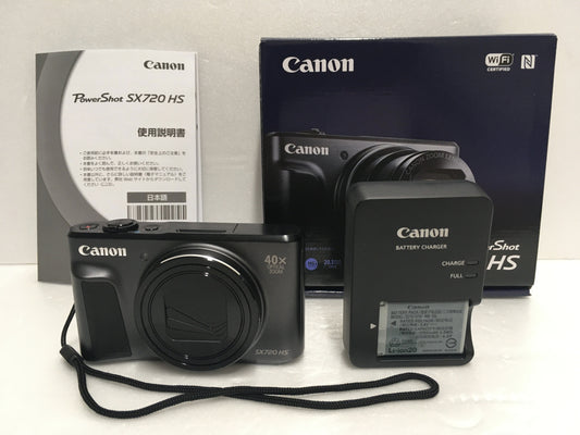 ※送料無料※ Canon コンパクトデジタルカメラ Power Shot SX720 HS ブラック 中古 囗G