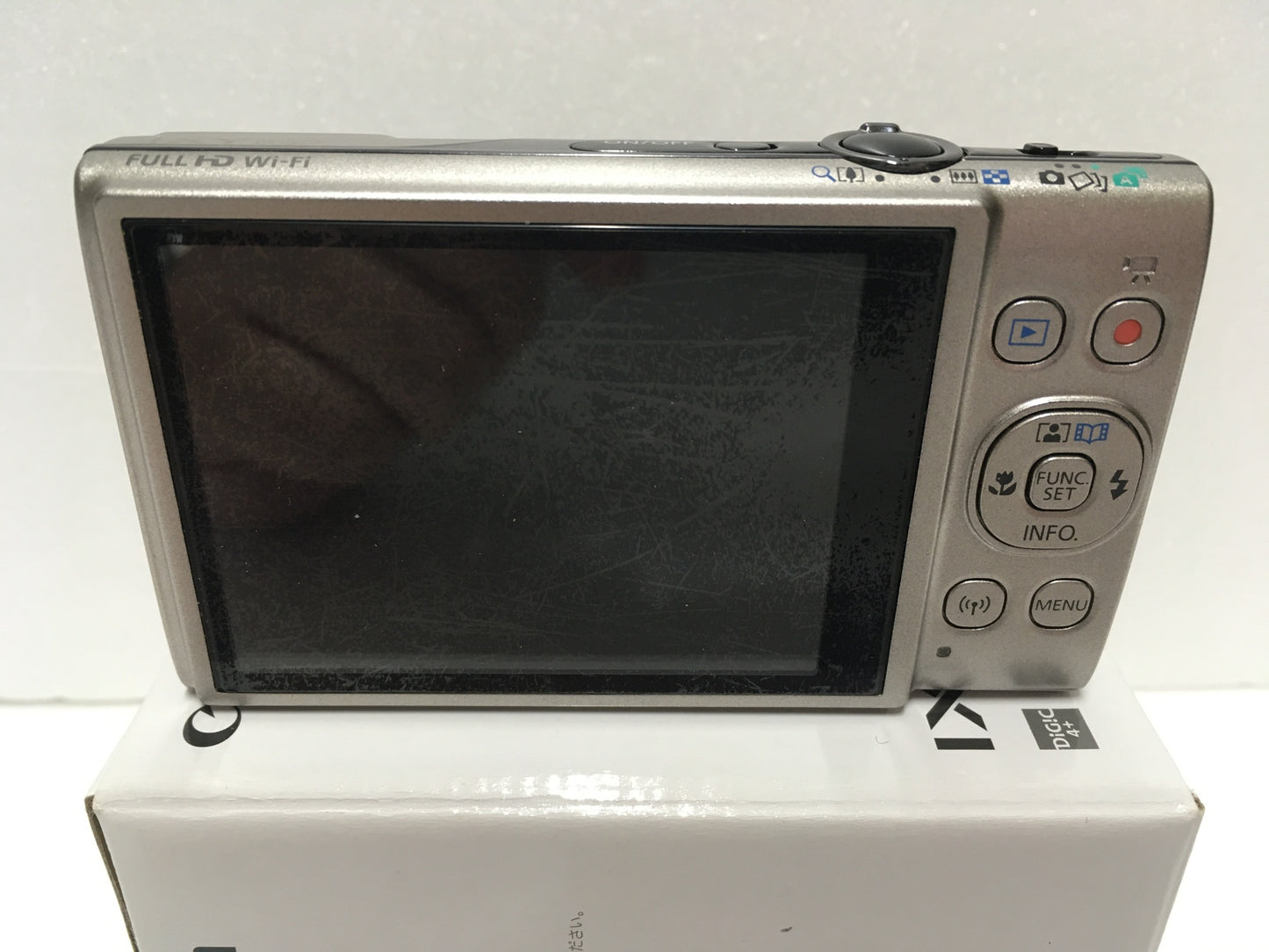 ※送料無料※ Canon コンパクトデジタルカメラ IXY650 2020万画素 シルバー 中古 囗G