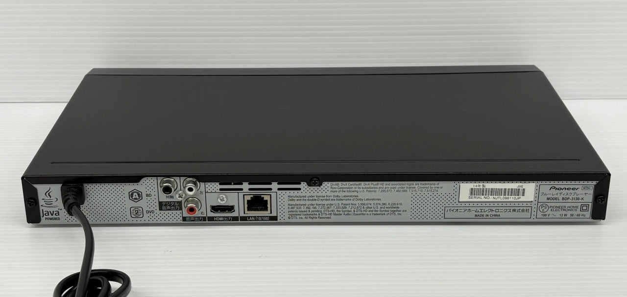 送料無料 パイオニア ブルーレイディスクプレーヤー BDP-3130-K囗T巛