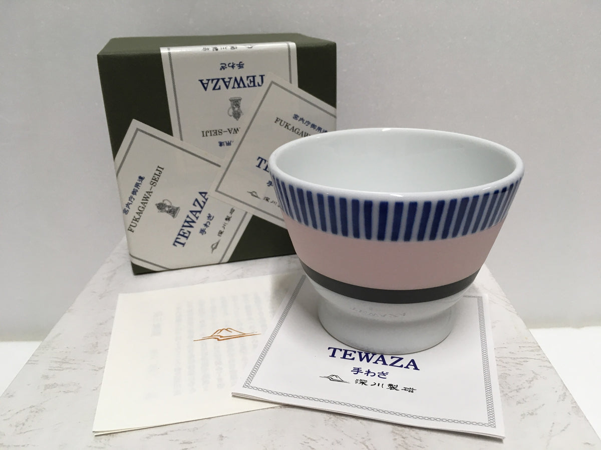 ※送料無料※ 深川製磁 TEWAZA ボーダー A・Wピッコロ フリーカップ 3400-351 長期保管 未使用 囗G