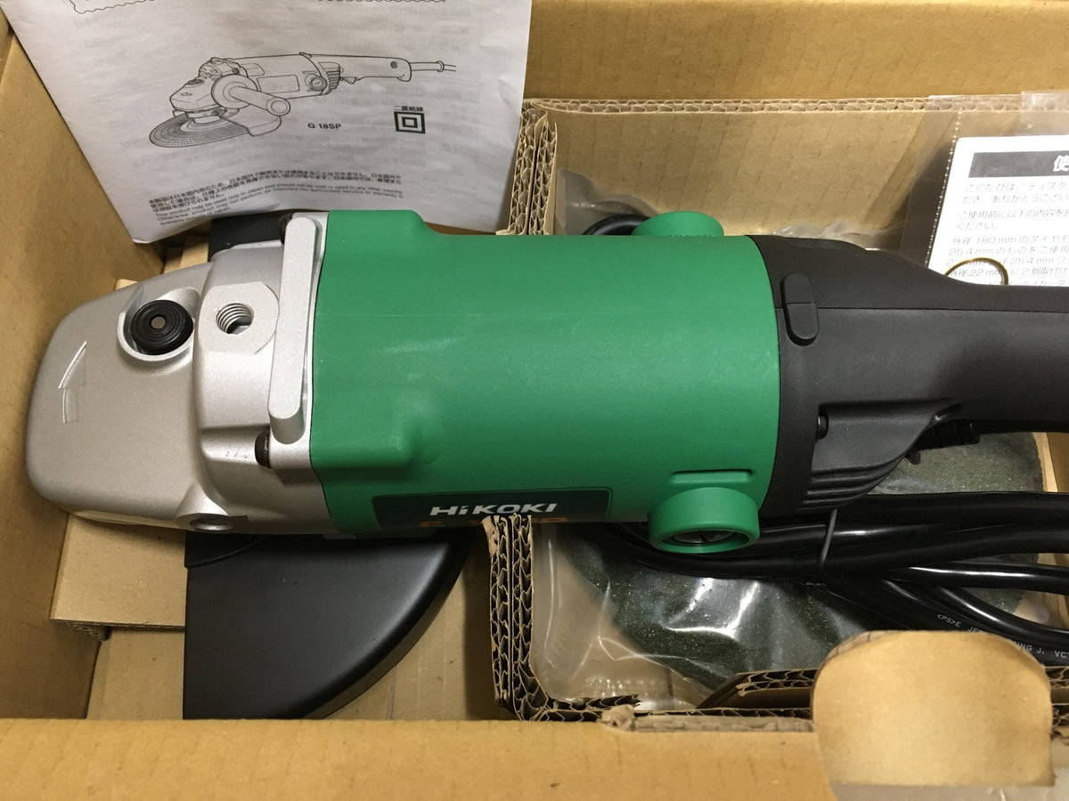 ※送料無料※ HiKOKI 180mm 電気ディスクグラインダー G18SP 2023年製 未使用相当 囗G