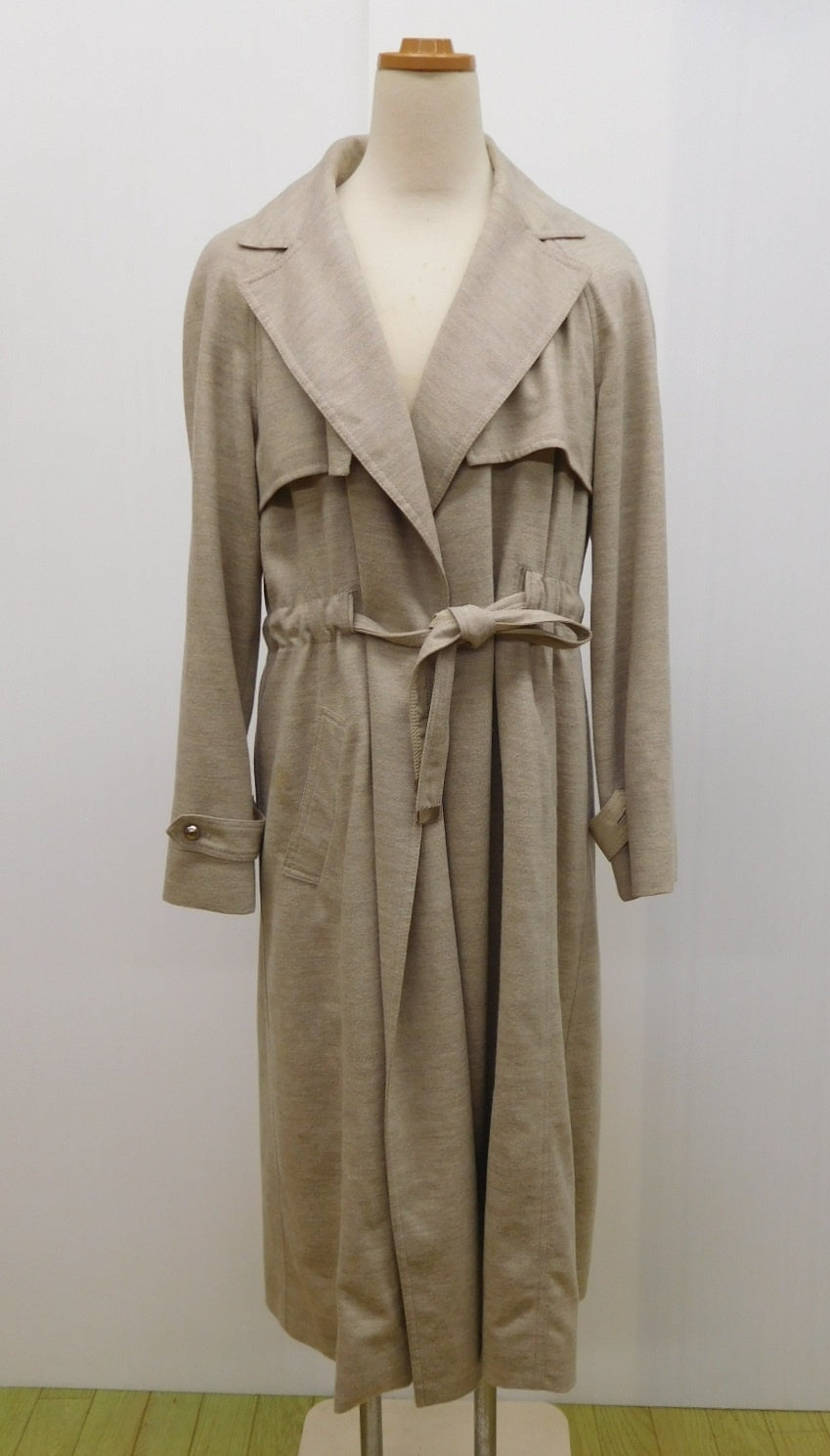 YUKI TORII トレンチコート ベージュ 22790401 ウール 日本製 size:38 中古 シミあり囗T巛
