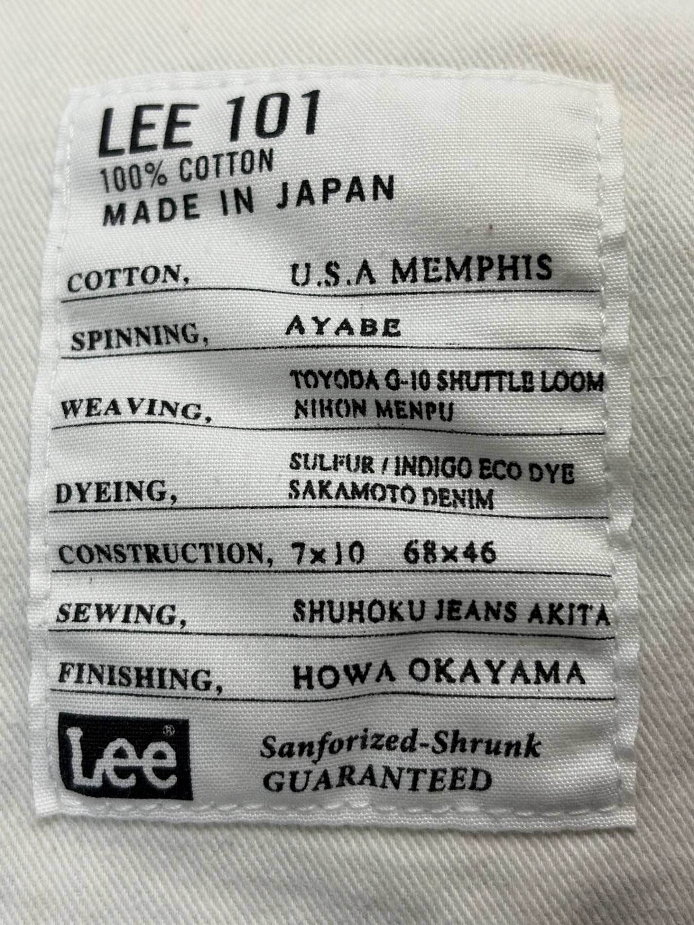 Lee 101 TIGHT NARROW デニム パンツ リー 101 タイトナロー 29 日本製 LM9605