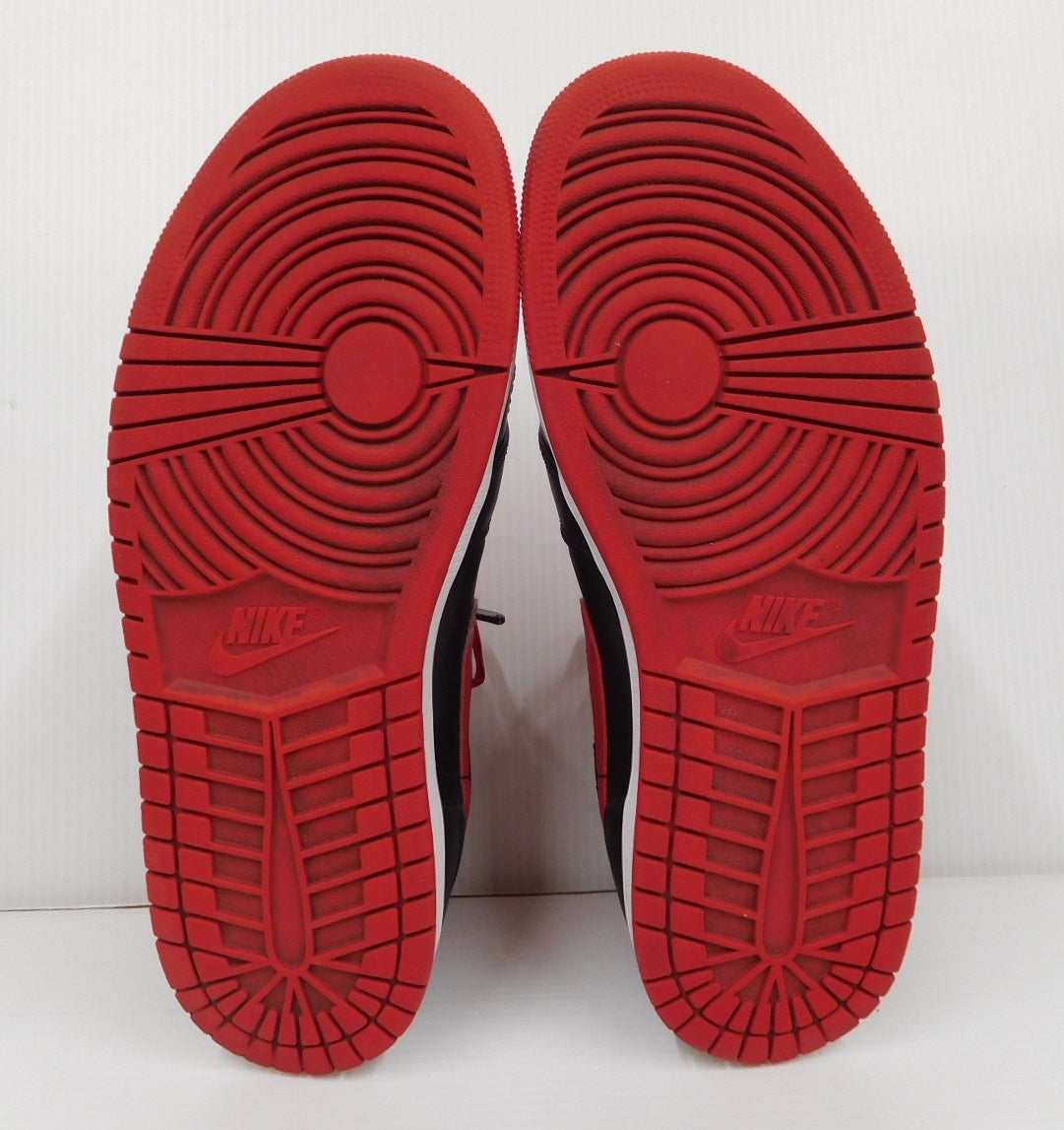 NIKE AIR JORDAN 1 MID BRED TOE DQ8426-060 エアジョーダン1 ミッド ブレッドトゥ 黒赤 スニーカー size:28cm 中古囗T巛