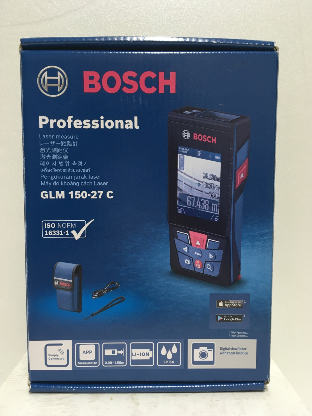 ※送料無料※ BOSCH レーザー距離計 GLM150-2C Professional 中古 囗G