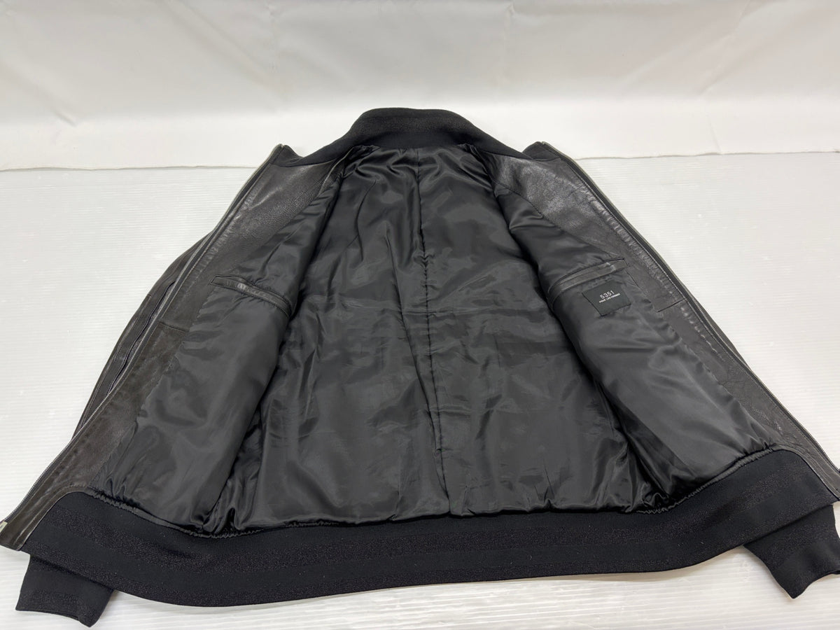 5351 POUR LES HOMMES レザー ジャケット ブルゾン 羊革 サイズ50