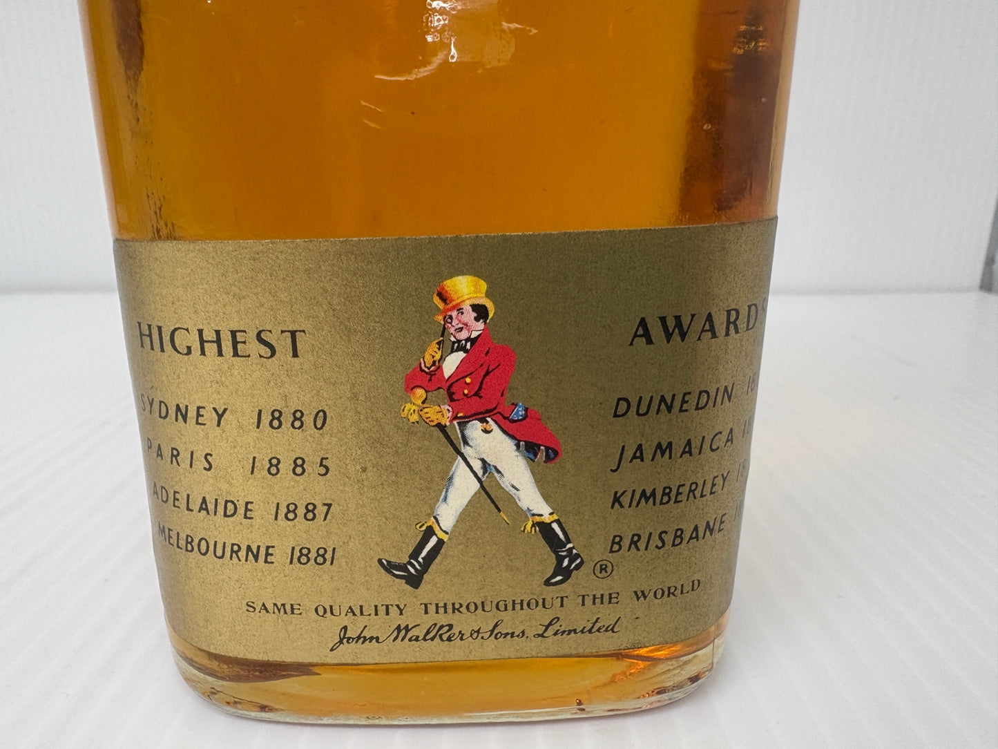 古酒 Johnnie Walker Red Label ジョニーウォーカー レッドラベル 特級 86.8PROOF スコッチウイスキー 沖縄輸入 金キャップ