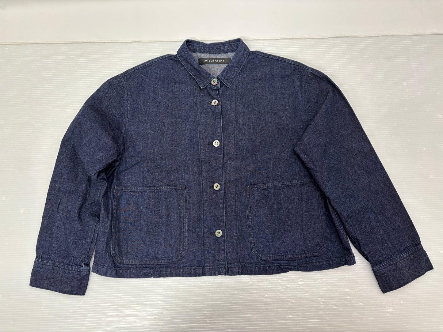 ミズイロインド シャツ ジャケット ショート丈 mizuiro ind
