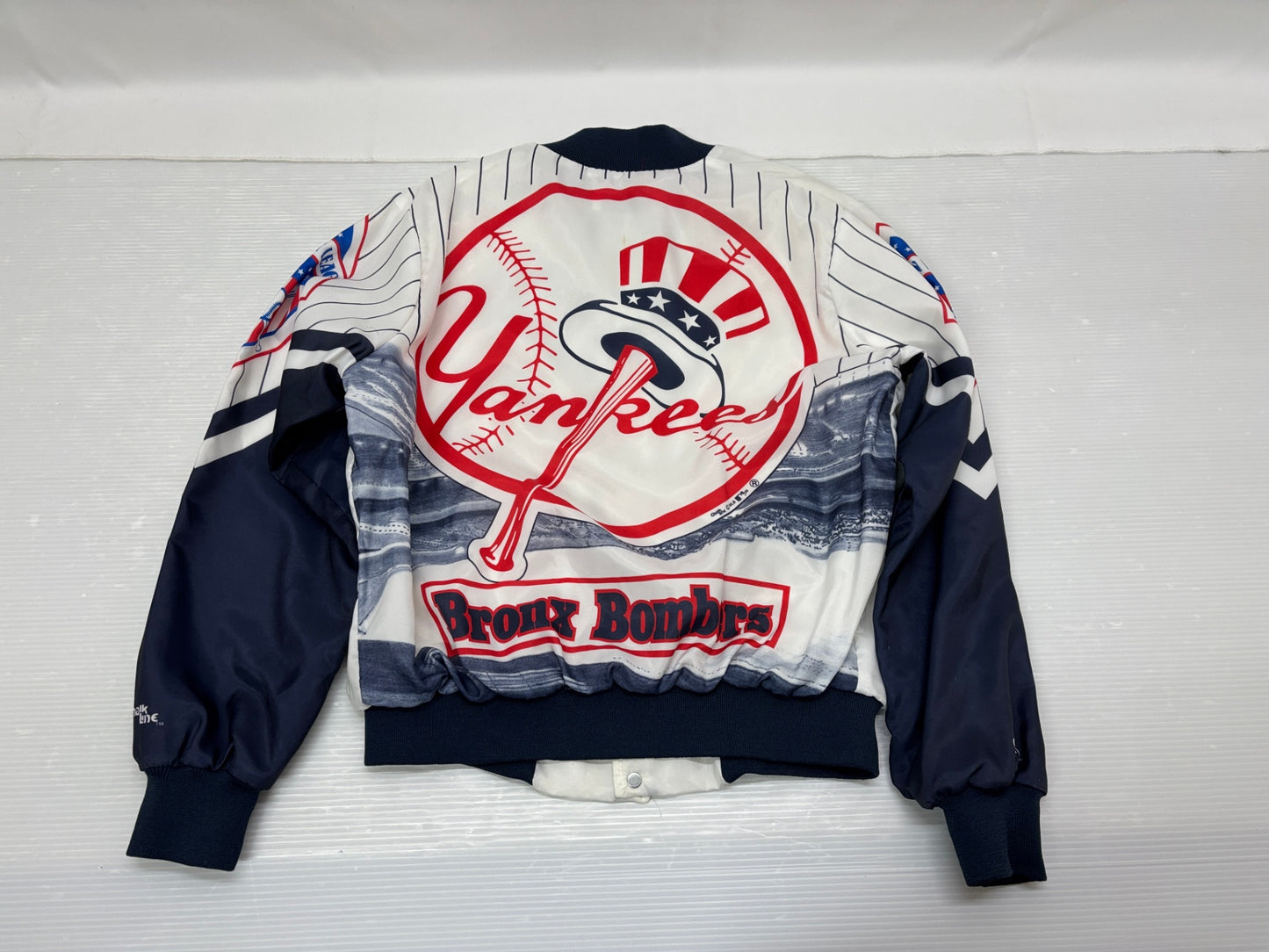チョークライン スタジャン MLB ニューヨーク ヤンキース ナイロンジャケット サイズM USA製 Chalk Line