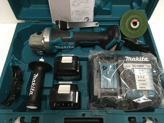 ※送料無料※ Makita 100mm 充電式ディスクグラインダ GA408DRGX セット品 未使用相当 囗G