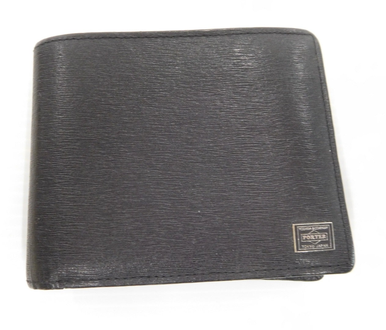 PORTER ポーター 二つ折り財布 カレント ブラック 中古囗T巛