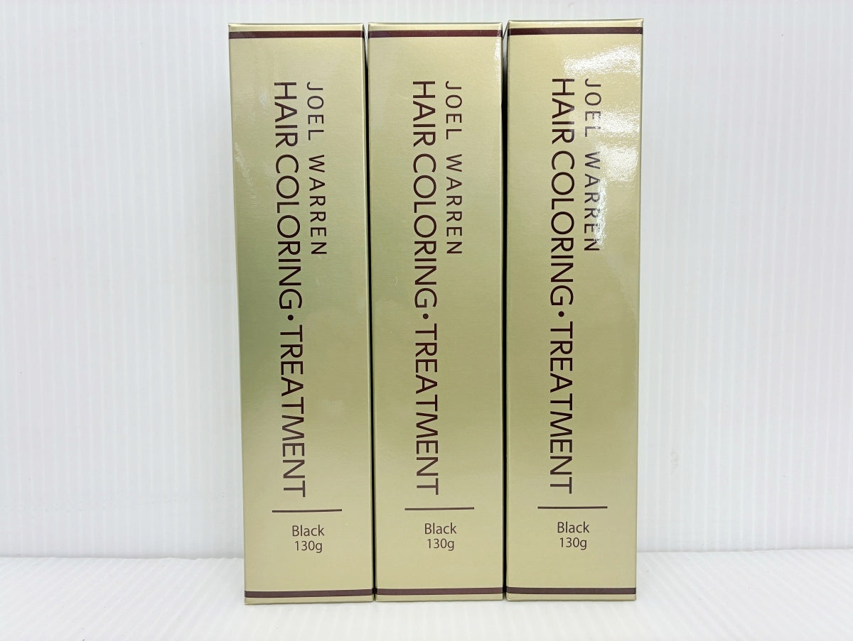 JOEL WARREN ヘア カラーリング トリートメント ブラック 130g×3本